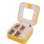 KElofoN Travel jewelry case Travel jewelry box Travel Jewelry Organizer Small Jewelry Organizer Box for Girls Women with Mirr