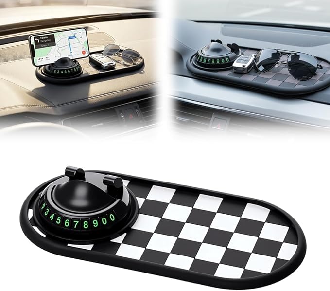 Mobile Phone Bracket Anti-Slip Mat, Car Anti Slip Mat Phone Holder for Dashboard, Multifunction Car Dashboard Mat with Tempor