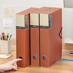 A4 Storage File Boxes Plastic Archives Cases with Lid, File Folder Organizer Document Filing Box for office,home,school (1, 5