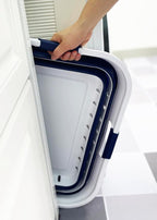 SAMMART 42L (11 gallon) Collapsible Plastic Laundry Basket - Foldable Pop Up Storage Container/Organizer - Space Saving Hampe