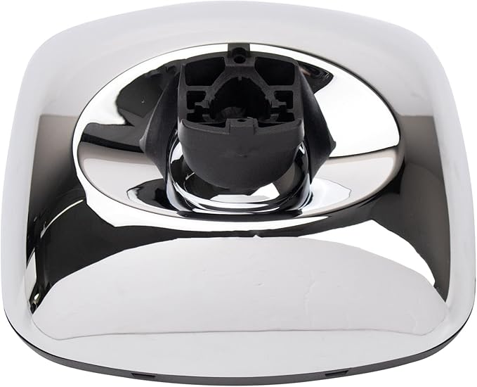 TRQ Driver and Passenger Side Mirror Assembly Set Manual Chrome Smooth Compatible with 2002-2006 Freightliner M2 100 2002-201