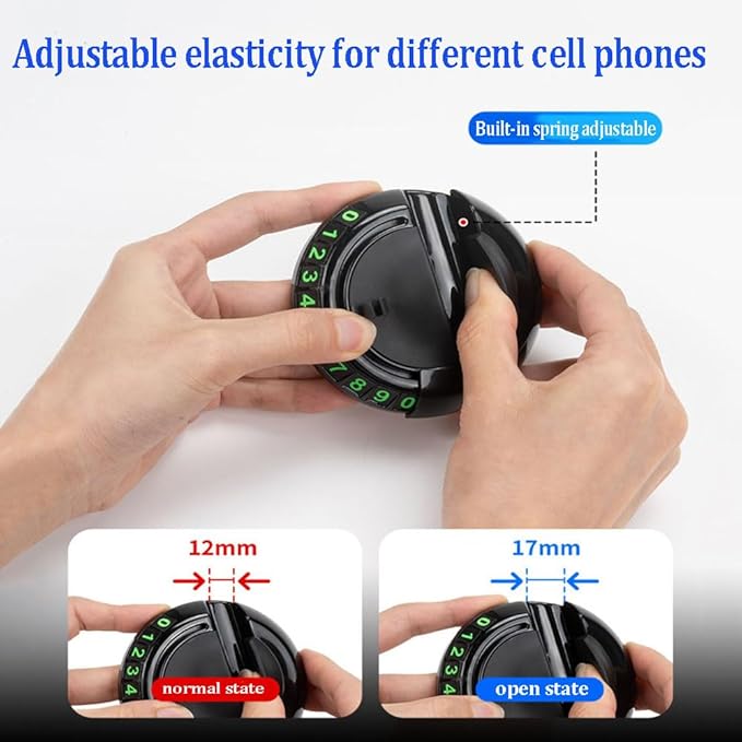 Multifunction Car Anti-Slip Mat, Car Dashboard Mobile Phone Holder, Rotating Anti Slip Mat Auto Phone Holder with Temporary P