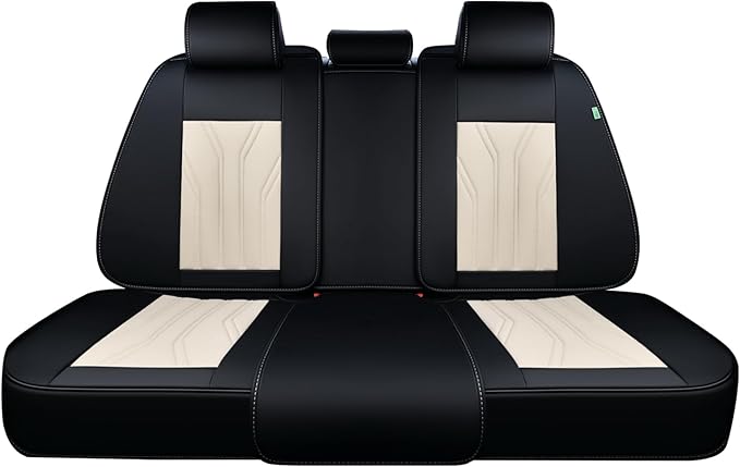 FLORICH Rear Automotive Seat Covers Leather Car Seat Covers Waterproof Back Seat Cover Universal Seat Cushion Protector for M