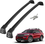 JOYTUTUS Heavy Duty Aluminum Lockable Roof Rack Cross Bars Compatible with Ford Explorer 2020-2026, Anti-Theft Crossbars for Rooftop Cargo Carrier, Kayak, Canoe, Bike, Snowboard & Luggage