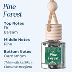 CE Craft Christmas Scented Car Air Freshener Diffuser, 4 Pack, 8ml Each, Up to 90 Days Refresher, Gift for Her