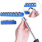 CARTMAN 148Piece Tool Set General Household Hand Tool Kit with Plastic Toolbox Storage Case Blue