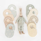 3 Sprouts Baby Closet Dividers 8-Piece Set Newborn to 2T - Double-Sided Organizer for Nursery Clothing Storage - Rabbit