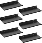 6 Pack 10 X 4 Inch Pegboard Shelves, Metal Peg Board Shelves Accessories, Can Be Used for Walls or Pegboards, Suitable for Ba