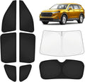 KUST Car Window Shades for Honda CR-V 2023-2025 2026 Windshield Sun Shade Side Window Cover UV Block Privacy Protection CRV Accessories for Camping Blackout Rear Back Full Set 8PCS