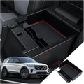 for Ford Explorer Center Console Organizer Ford Explorer 2024 2020-2023 Accessories Armrest Tray Middle Storage Box Insert Container Durable ABS Plastic