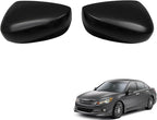 munirater 2Pcs Front Driver Side and Passenger Side Rearview Mirror Cover Cap Replacement for 2008-2012 Accord