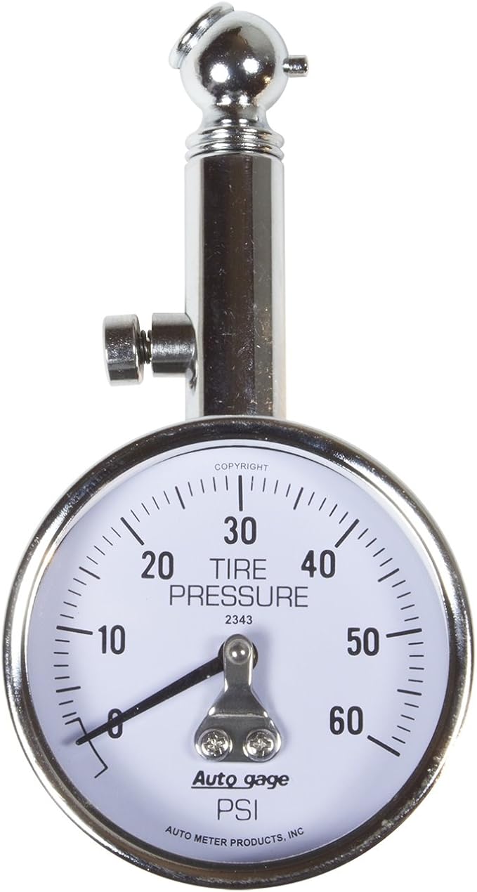 Auto Meter 2343 Autogage Mechanical Tire Pressure Gauge