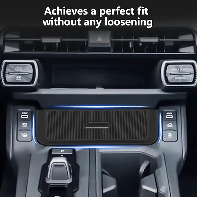 Silicone Drawer Style Central Console Storage Box for Toyota RAV4 2026 XSE SE Limited, Center Console Organizer Tray for RAV4