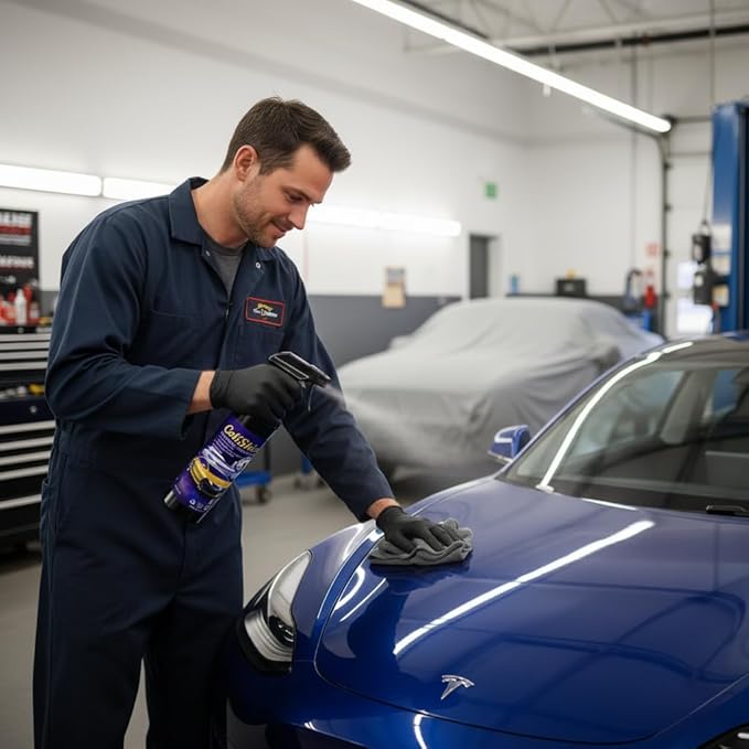 CaliShine Quick Effect Coating Spray - 16.9 fl oz Waterless Ceramic Car Wax Coat - Detail Polish & Cleaner for Cars Boat Body