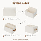 StorageWorks Closet Organizer Storage Baskets, Storage Bins for Shelves, Fabric Organization and Storage, Foldable Closet Org