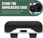 Sunglass Holder for Car Visor, Multi-Functional Auto Sun Visor Eyeglass Holder, Shockproof Dustproof Sunglasses Protective Storage Case, Universal for Vehicle, Sedan, Truck