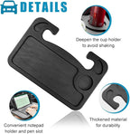 1 Pack Steering Wheel Tray for Dodge Ram 1500/2500/3500 Crew Cab 2013-2018, Portable Car Desk for Laptop Eating Auto Table Food Holder Black