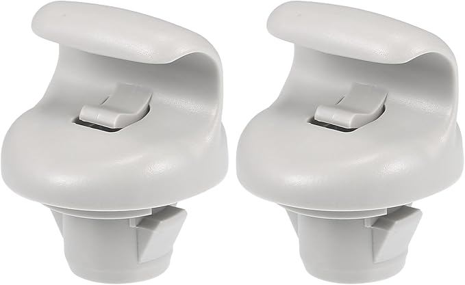 Motoforti Car Sun Visor Holder Clip, Sun Visor Bracket Hook Clips Hanger, for Nissan Sentra 2015-2019, Plastic, No.96409CG000, Gray, 2pcs