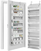 HOMELUX THEORY UPGRADED 6 Tiers Over The Door Organizer Hanging - 100D EXTRA THICK & 50lbs HUGE CAPACITY, 12 Side Mesh Pocket