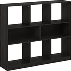 Furinno DALY Book Shelf, 8-Cube Bookshelf, Horizontal Cube Storage Organizer Bookcase, 10.9 x 47.2 x 39.4, for Living Room, B