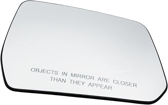 Right Passenger Side Heated Mirror Glass Compatible with 2017-2023 GMC Acadia, 2018-2023 Chevrolet Traverse, Replacement Without Blind Spot & Auto-Dimming