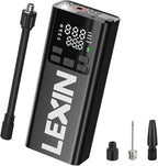 LEXIN P5 Tire Inflator Portable Air Compressor, 150PSI Electric Air Pump for Car Tires, 5000mAh Rechargeable Tire Inflator with Digital Pressure Gauge & Auto Shut-Off for Car, Motorcycle, Bike & Balls