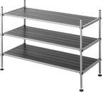 Whitmor 3 Tier Closet Storage Shelves - Shoe Rack and Home Organizer