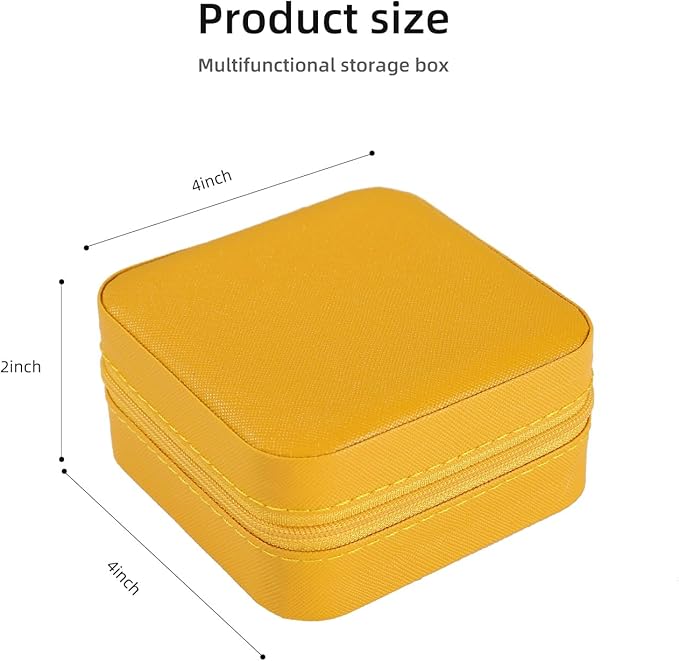 KElofoN Travel jewelry case Travel jewelry box Travel Jewelry Organizer Small Jewelry Organizer Box for Girls Women with Mirr
