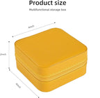 KElofoN Travel jewelry case Travel jewelry box Travel Jewelry Organizer Small Jewelry Organizer Box for Girls Women with Mirr