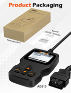 ANCEL AD310 Classic Enhanced Universal OBD II Scanner Car Engine Fault Code Reader CAN Diagnostic Scan Tool, Read and Clear
