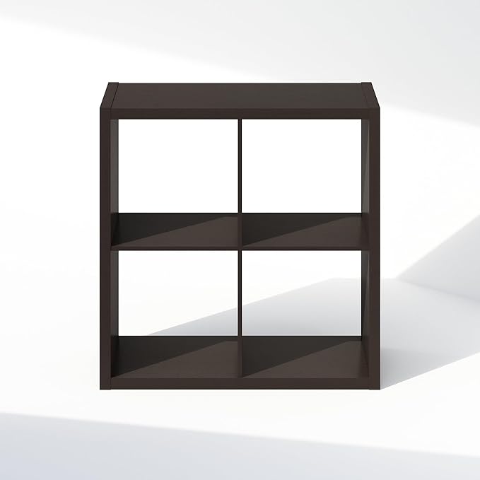 Furinno Cubic Closet Organizers and Storage, 4-Cube Closet Organizer, Open Shelf Closet Storage, Extra Thick Frame for Wardro