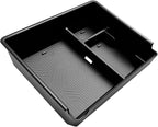 Muslogy Center Console Organizer Compatible with 2025 2026 Toyota 4Runner Accessories Armrest Middle Console Divider Storage Box with Card Slot Tray Divider Insert Organizer ABS Material