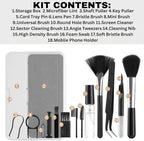 ImmacuKit 18-in-1 Electronic Device Cleaning Kit with Magic Cleaner Gel -Use On Phone, Earbuds, Laptop, Keyboard, Smart Watch