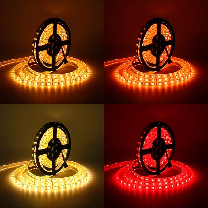SUPERNIGHT LED Strip Lights 16.4FT SMD 5050 Waterproof 300LEDs RGB Flexible LED Light Strip Rope + 44Key IR Remote Controller for Bedroom TV Backlight Christmas Valentines(Not Include Power Adapter)