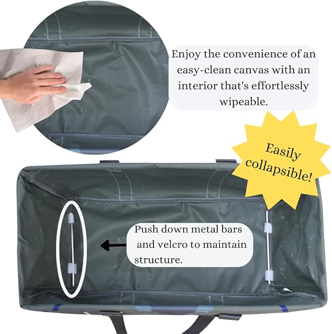 NGIL Extra Large Utility Tote Reusable Grocery Bag Oversized Collapsible for Groceries, Storage, Picnic, Beach (Nurse Life-gray)