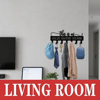 Key Holder Wall Mount, This is Us Sign, Key Holder Wall for Wall Decorative with 6 Hooks, Organizer Rack Hanger for Entryway,