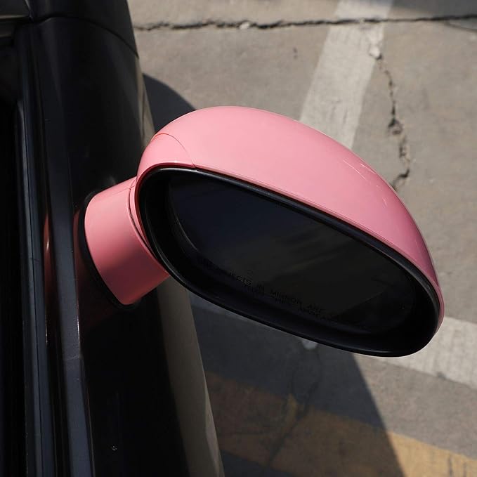 Voodonala for Challenger Rearview Mirror Cover Side Mirror Trim Shell Cover Decoration Trim for 2009-2024+Dodge Challenger Exterior Accessories ASB Pink, 10pcs