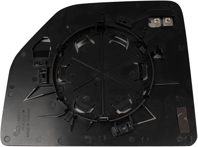 TRQ Right Upper Mirror Glass Heated Convex Snap On Compatible with 2015-2020 Ford F-150 2017-2022 Ford F-250 Super Duty F-350