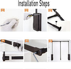 Sliding Wardrobe Closet Rod - Pull Down Hanging Rail For Wardrobe, Adjustable Hanging Lift Clothes Rails, Extendable Clothes 