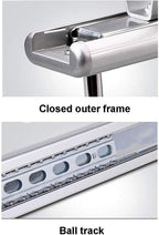 Closet Pull Out Clothes Rail,Extendable Coat Hanger with Sliding Rail,Organizer Rack for Wardrobe-9.7In,12.1In,14In,17.7In,35