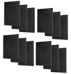 WallPeg Pegboard Panels Garage Organization - 12 ea (24"x16") Black Peg Board Panel Set - (PB-1-B) Tool Organizer, Crafts, Sh