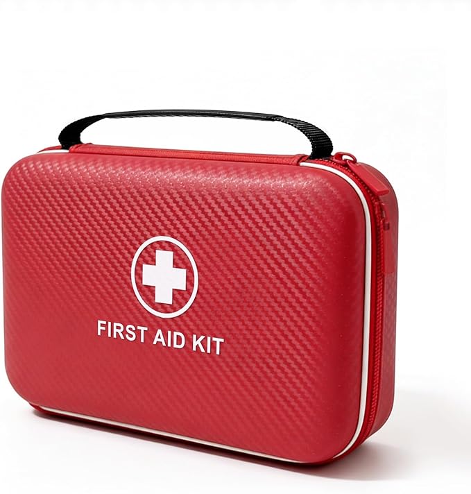 First Aid Kit - Smart Compartments Medical Kit with EVA Hard Shell, Large Capacity for Various Emergency Supplies, Emergency 