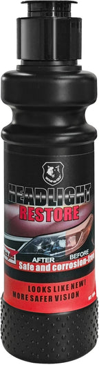 AWINNER Headlight Restoration Kit, Restore Cloudy Lights, Easy Non-Power Tool Process, Lasts Vehicle Ownership