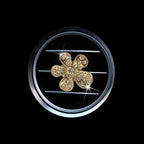 5 Pcs Car Vent Clip,Bling Flower Air Fresheners Vent Clips,Car Diffuser Rhinestone Car Interior Decoration Charm Accessories