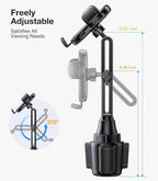 Coolpow Cup Holder Phone Holder for Car Phone Holder Cup Holder Phone Mount【Ultra Stable & Never Shake】 Phone Holders for You