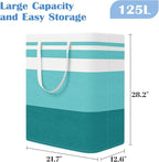 BlissTotes 3-Pack Laundry Basket, Freestanding＆Waterproof Laundry Hamper, Collapsible Tall Clothes Hamper with Easy Carry Han