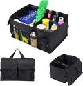 51L Large Capacity Trunk Organizer for Car,Oxford Cloth SUV Trunk Organizer with 2 Pocket and 4 Net Storages Tools Toys