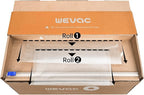 Wevac 8''x100' & 11''x100' 2 Rolls Food Vacuum Seal Roll Keeper with Cutter, Ideal Vacuum Sealer Bags for Food Saver, BPA Fre