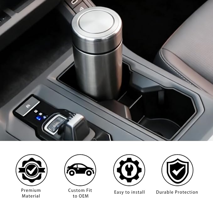 Cup Holder Inserts for RAV4 2026 Accessories Non‑Slip Silicone Center Console Cup Holder Liner Anti‑Spill & Anti‑Scratch Inte