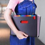 YXQ 36 Pockets Expanding File Folder, Large Capacity Portable Document Organizer A4 Letter Size Multicolored Accordion Filing